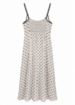 Vestido Largo Lunares Chic Blanco - Imagen 6
