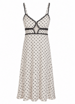 Vestido Largo Lunares Chic Blanco - Imagen 5