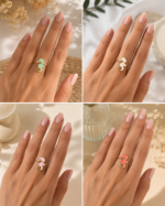 Anillos Caballito de Mar de Acero Ajustables – Colección Ocean Dreams