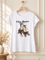 Camiseta mon amour animal print - Imagen 3