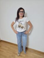 Camiseta mon amour animal print